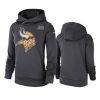 womens minnesota vikings anthracite crucial catch performance hoodie