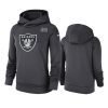 womens oakland raiders anthracite crucial catch performance hoodie