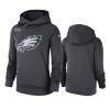 womens philadelphia eagles anthracite crucial catch performance hoodie