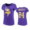 womens randy moss purple glitter endzone t shirt