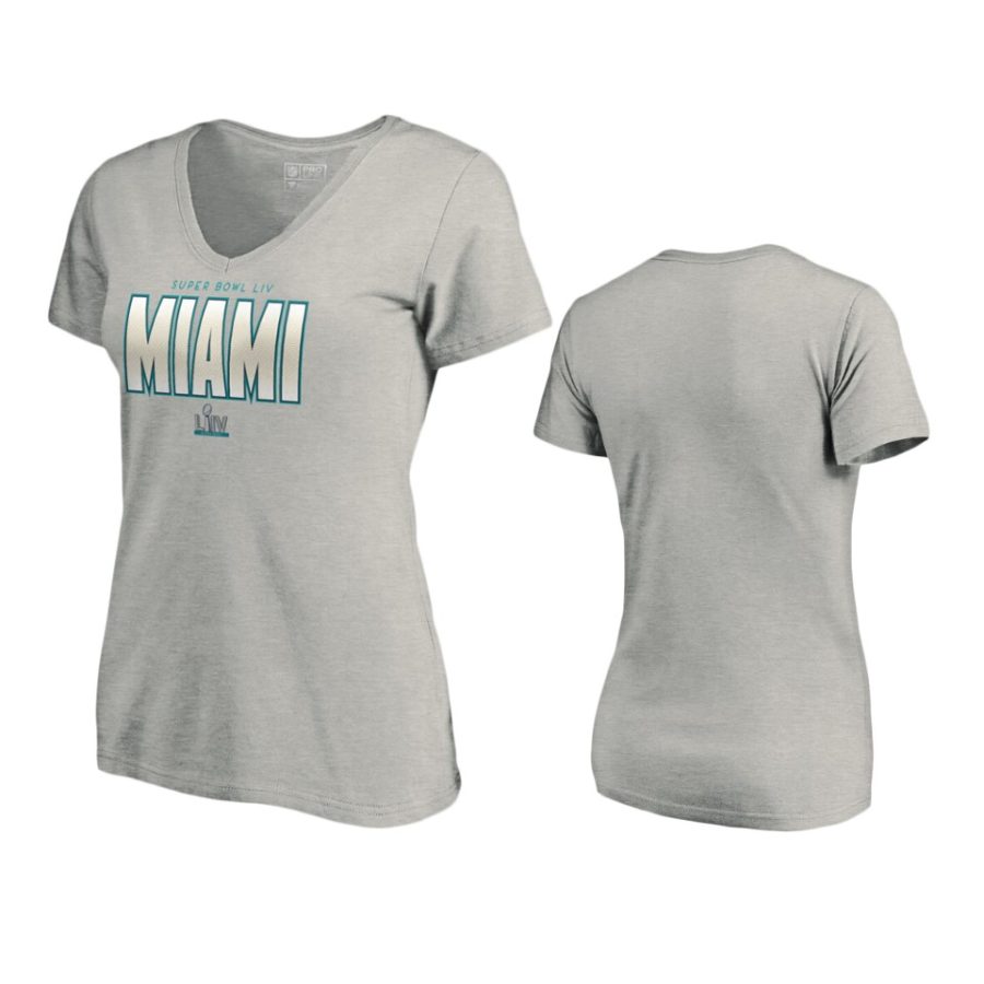 womens super bowl liv heather gray v neck t shirt