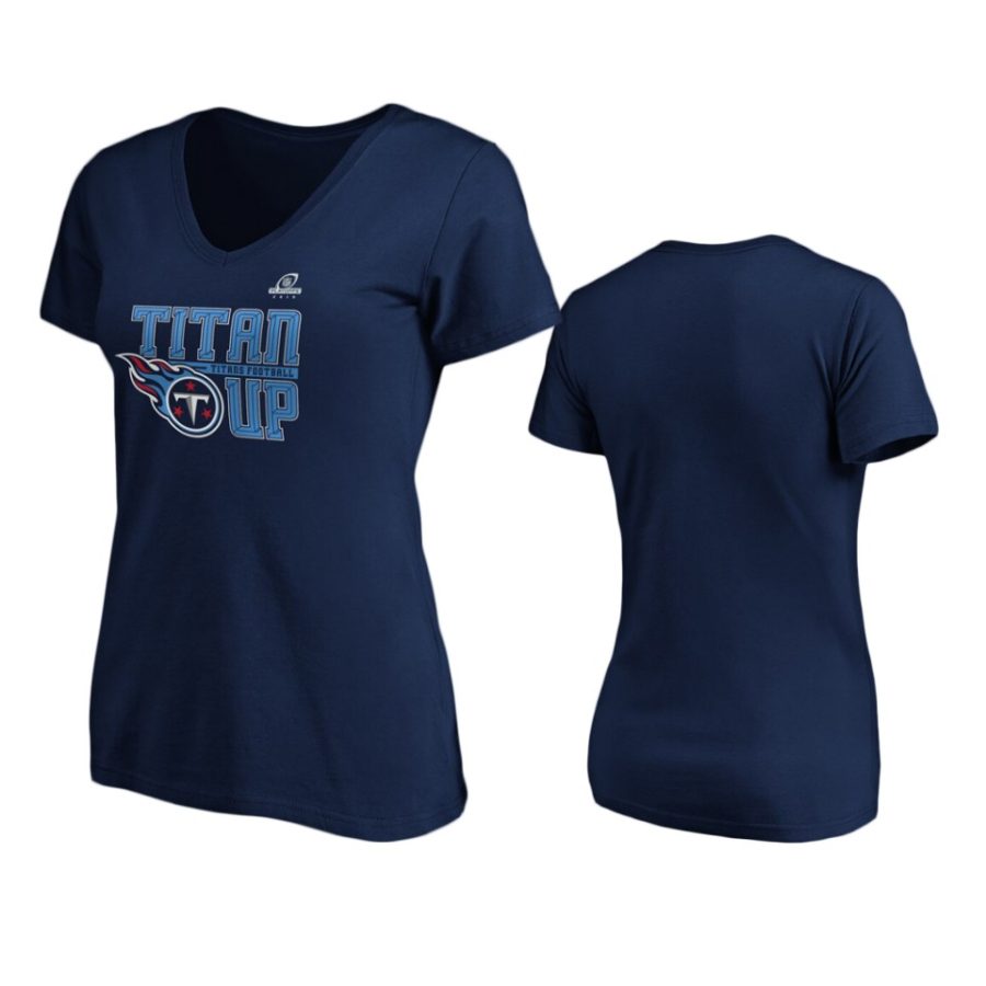 womens titans navy 2019 nfl playoffs hometown checkdown t shirt