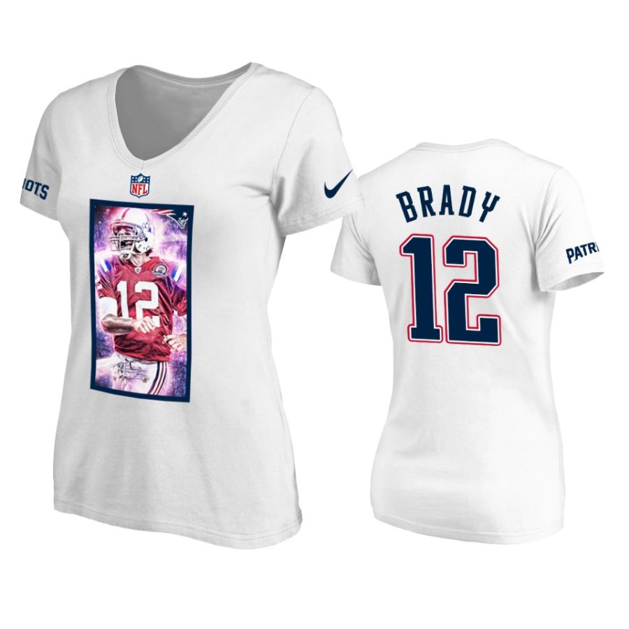 womens tom brady white personality t shirt