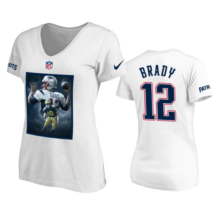 womens tom brady white tom terrific t shirt