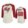 womensbuccaneers shaquil barrett cream red vintage inspired t shirt