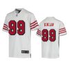 youth 49ers javon kinlaw color rush game white jersey