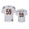 youth bengals akeem davis gaither white 2021 game jersey