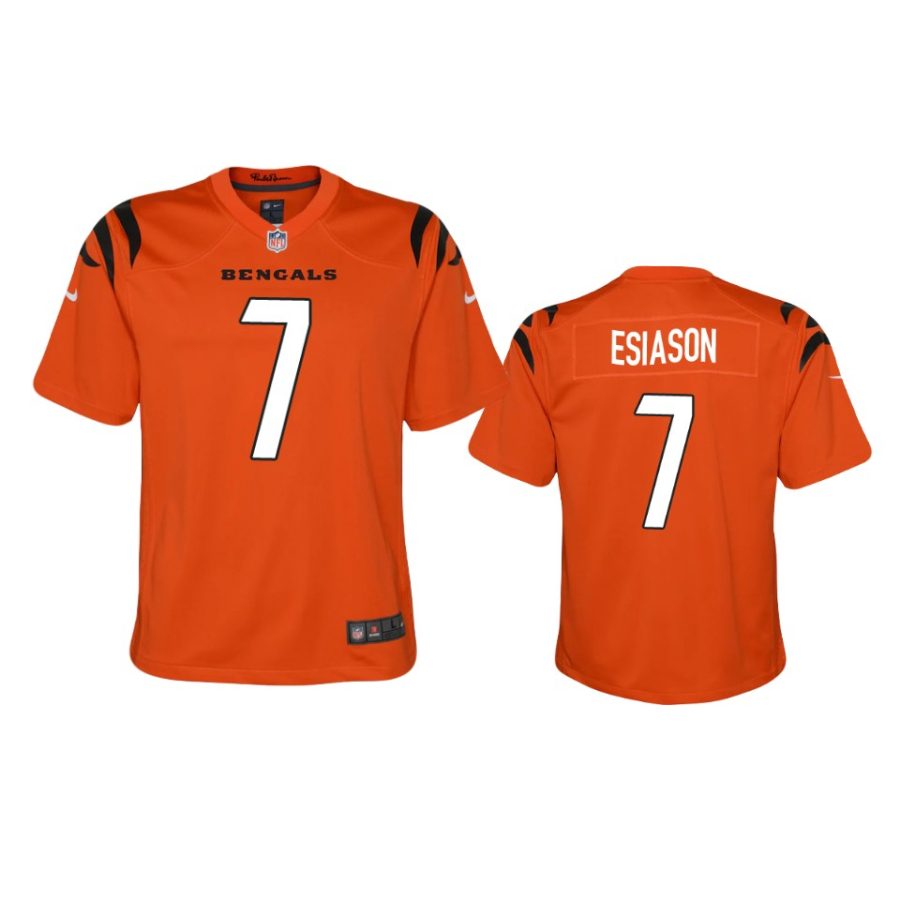 youth bengals boomer esiason orange 2021 game jersey