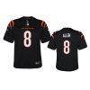 youth bengals brandon allen black 2021 game jersey