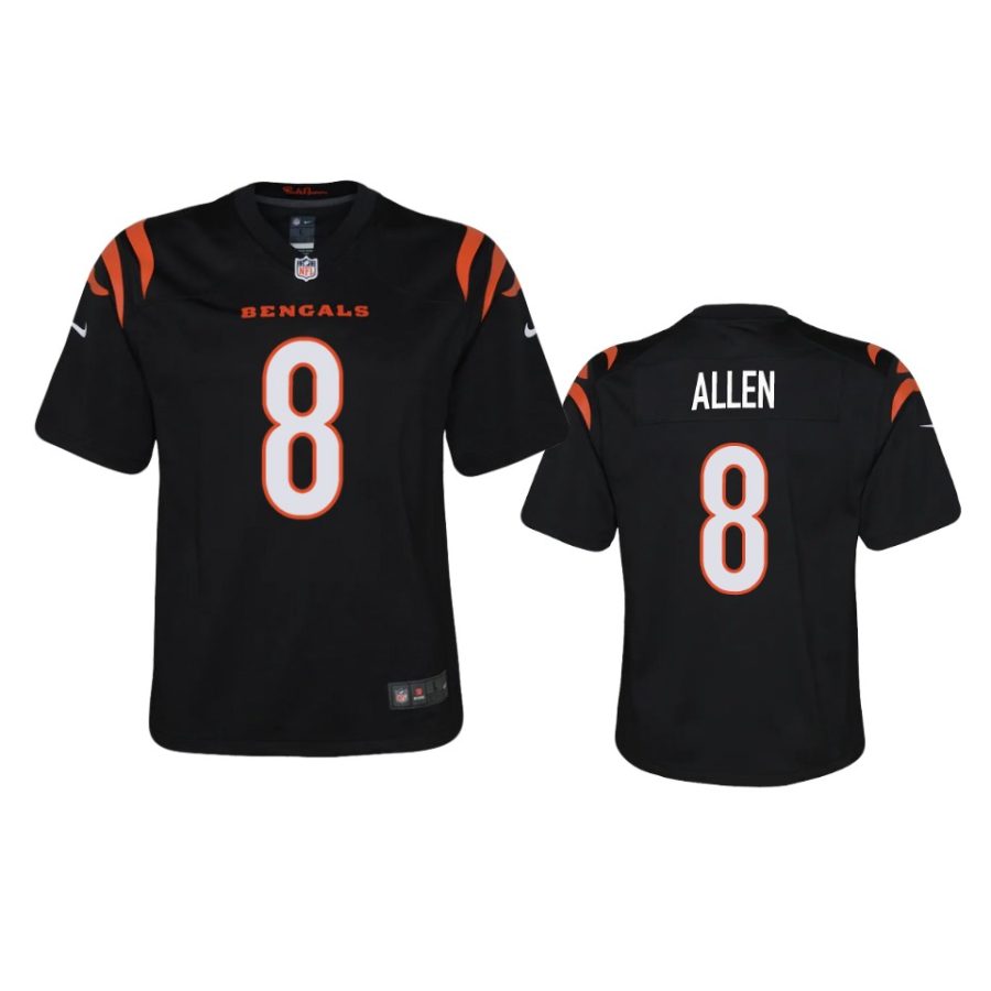 youth bengals brandon allen black 2021 game jersey