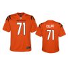 youth bengals lael collins game orange jersey