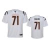 youth bengals lael collins game white jersey