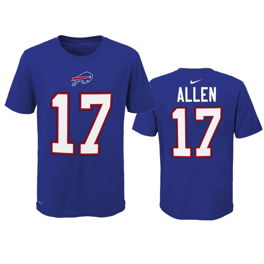 youth bills josh allen royal t shirt