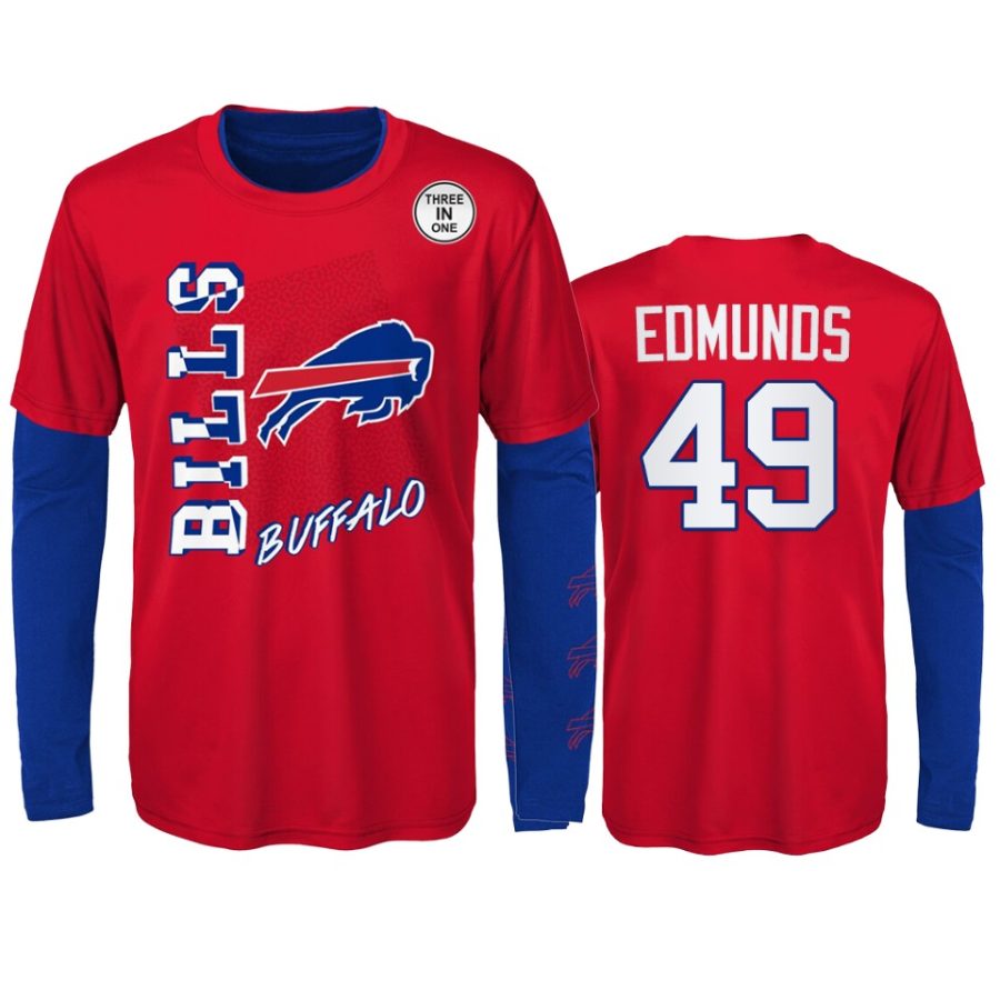 youth bills tremaine edmunds red royal combo set t shirt