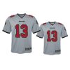 youth buccaneers mike evans gray inverted game jersey