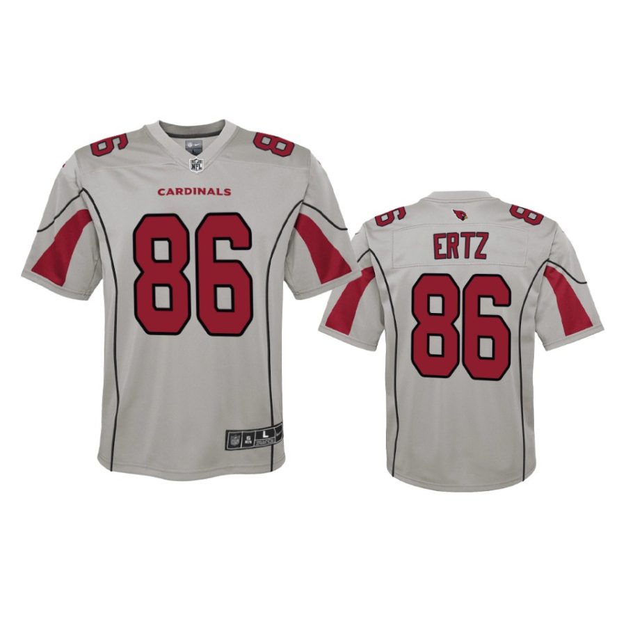 youth cardinals zach ertz silver inverted game jersey