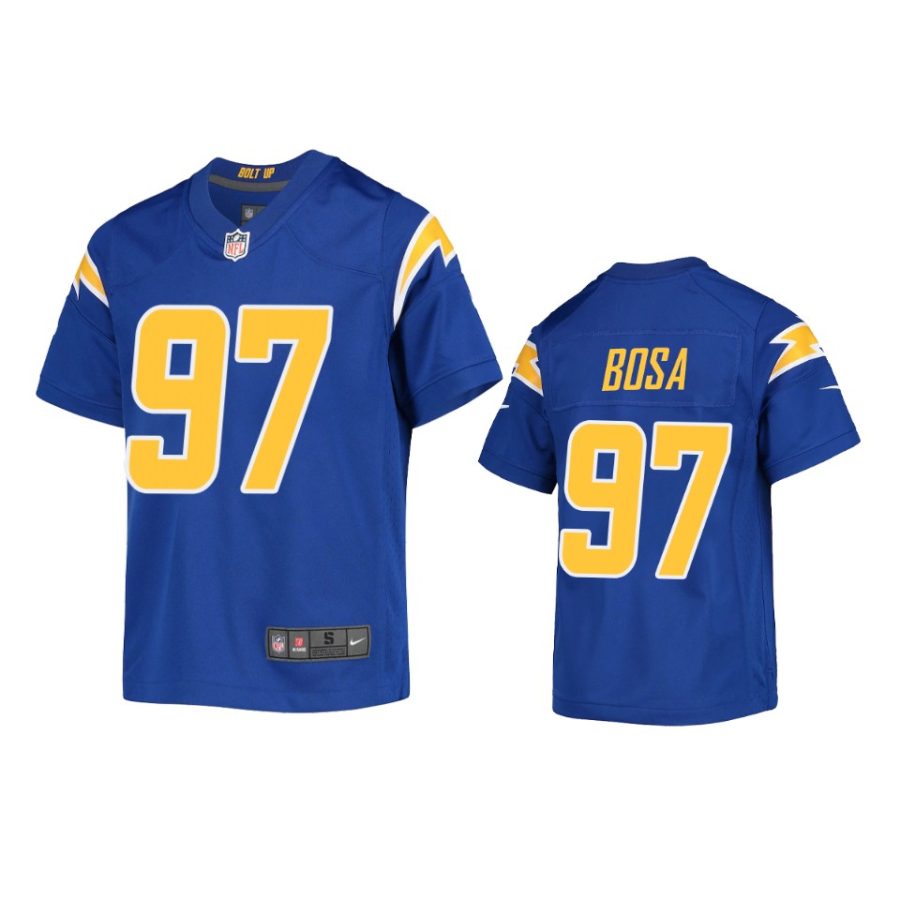 youth chargers joey bosa game royal jersey