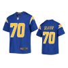 youth chargers rashawn slater game royal jersey