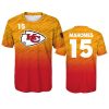 youth chiefs patrick mahomes yellow red propulsion sublimated t shirt