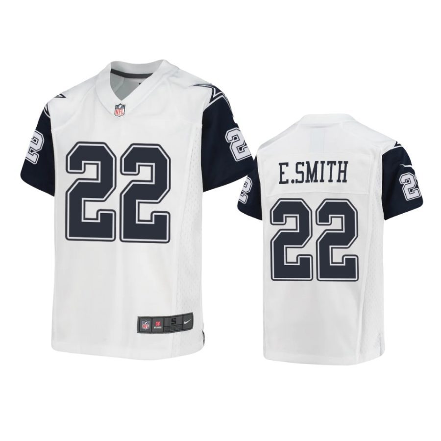 youth cowboys emmitt smith retired player alternate game white jersey