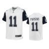 youth cowboys micah parsons alternate game white jersey