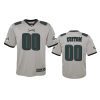 youth eagles custom silver inverted game jersey