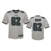 youth eagles jason kelce silver inverted game jersey