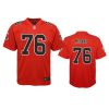 youth kaleb mcgary falcons red color rush game jersey