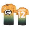 youth packers aaron rodgers gold propulsion sublimated t shirt