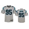 youth panthers derrick brown silver inverted game jersey