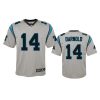 youth panthers sam darnold silver inverted game jersey