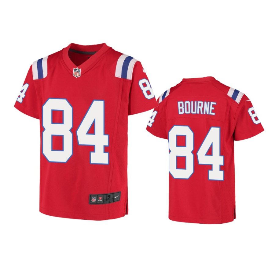 youth patriots kendrick bourne game red jersey