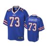 youth royal dion dawkins pro line jersey