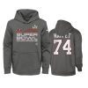 youth tampa bay buccaneers ali marpet charcoal super bowl lv champions trophy hoodie