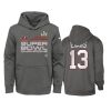 youth tampa bay buccaneers mike evans charcoal super bowl lv champions trophy hoodie