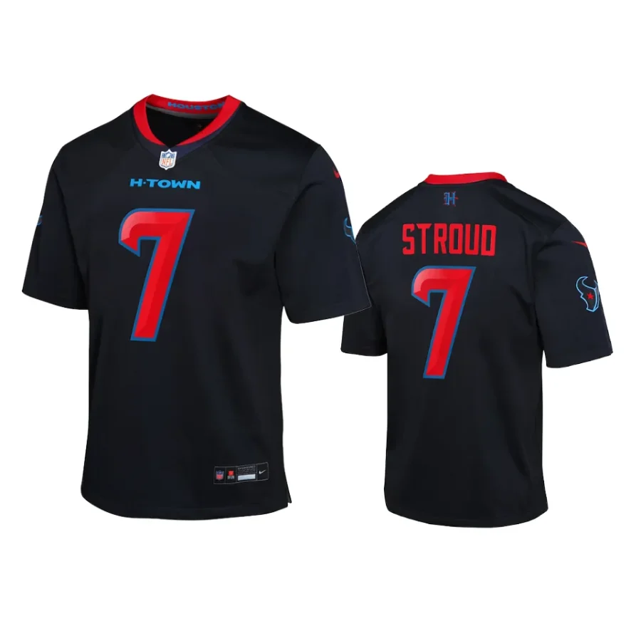 youth texans c.j. stroud navy 2024 2nd alternate jersey