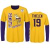 youth vikings adam thielen gold purple combo set t shirt