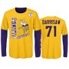 youth vikings christian darrisaw gold purple combo set t shirt